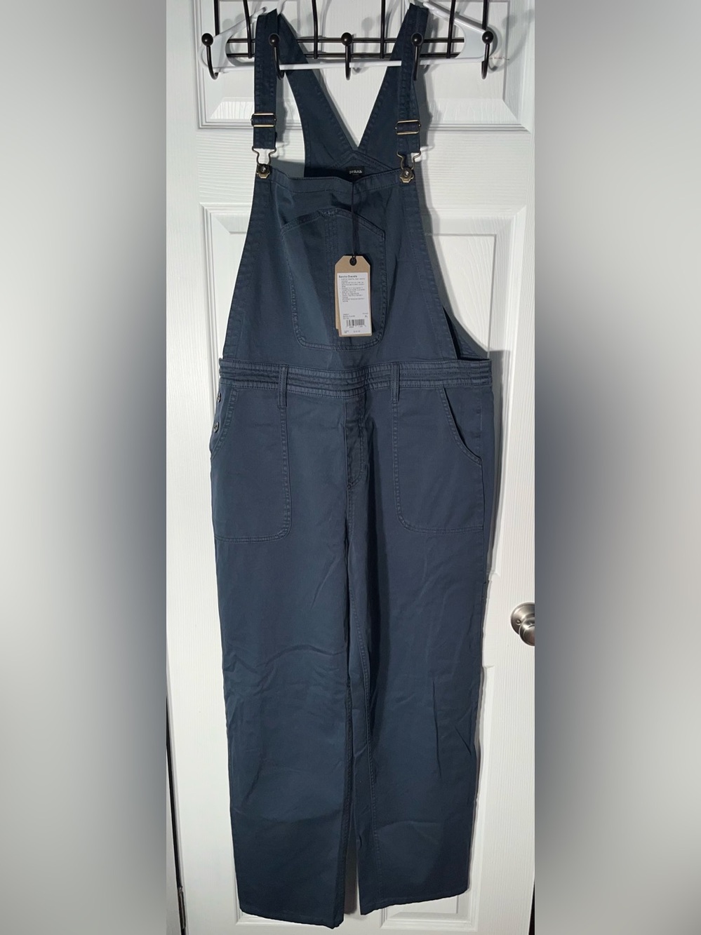 $140 Women’s Prana Sancho Overalls Dark Sky NWT Size XL
